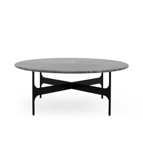 Wendelbo Floema Salontafel rond - grey Emperador Marmor - groot