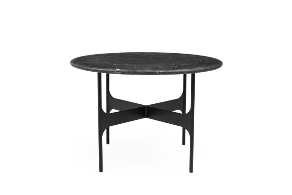 Wendelbo Floema Salontafel rond - Marquina Marmor zwart - medium