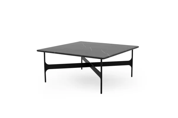 Wendelbo Floema Salontafel Vierkant - Marquina Marmor zwart