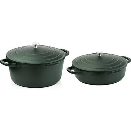 Westinghouse Pannenset - Braadpan 28cm + Hapjespan 28cm - Groen