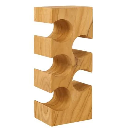 Wijnrek van Suar Hout - Voor 5 Flessen - Handgemaakt & Stijlvol Cadeau