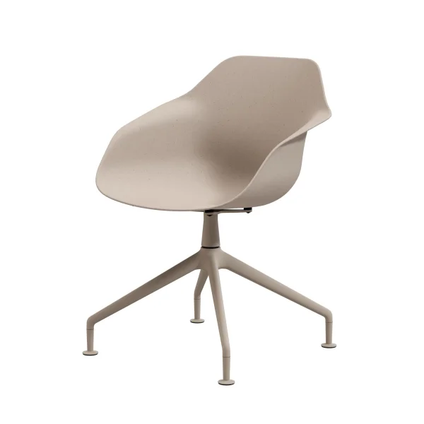 Wilkhahn Yonda Universele stoel met viersteronderstel - grijs beige - Standard