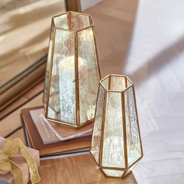 Windlicht set van 2 Mouniza