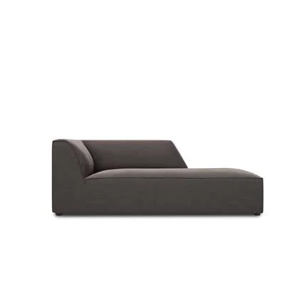 Windsor & Co Sao Chaise Longue Rechts - Velvet - Donkergrijs