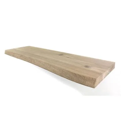 Woodbrothers Zwevende wandplank eiken boomstam 150x30cm