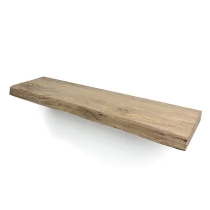 WOODBROTHERS zwevende wandplank oud eiken boomstam 120 x 20 cm