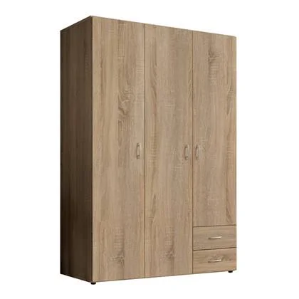 Woonexpress Kledingkast Baarlo - Beige - MDF - 120x176x52cm (BxHxD)