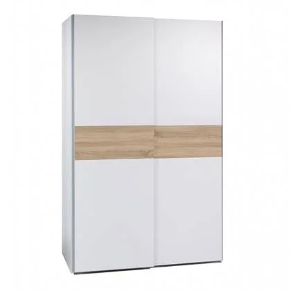 Woonexpress Kledingkast Victor - Wit - MDF - 125x195x58cm (BxHxD)