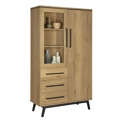 Woonexpress Wandkast Batenburg - Beige - MDF - 107x190x45cm (BxHxD)