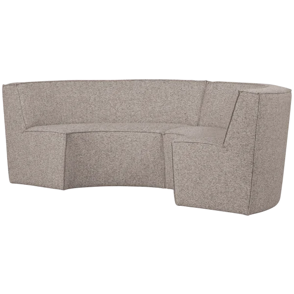 WOOOD 4-zits Eetkamerbank Europa Geweven stof - Zand Melange