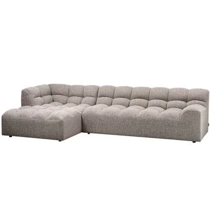 WOOOD Allure Chaise Longue Bank Links - Stof - Klei - 79x324x165