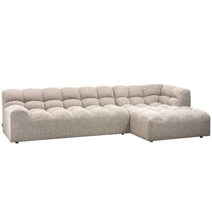WOOOD Allure Chaise Longue Bank Rechts - Stof - Naturel - 79x324x165