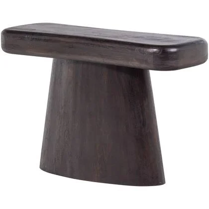 WOOOD Amco Sidetable - Mango Hout - Zwart - 76x120x40