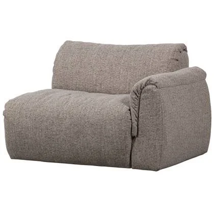 WOOOD Baggy 1-Zits Met Arm Rechts - Geweven Stof - Bruin Melange -