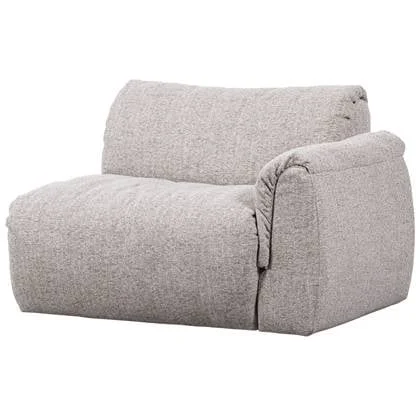 WOOOD Baggy 1-Zits Met Arm Rechts Geweven Stof - Naturel Melange -