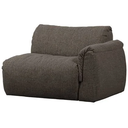 WOOOD Baggy 1-Zits Met Arm Rechts - Geweven Stof - Warmgrijs Melange -