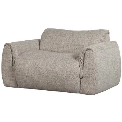 WOOOD Baggy Loveseat - Geweven Stof - Naturel Melange - 81x138x101