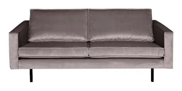 WOOOD Bank 2,5-zits Rodeo Velvet - Taupe - BePureHome