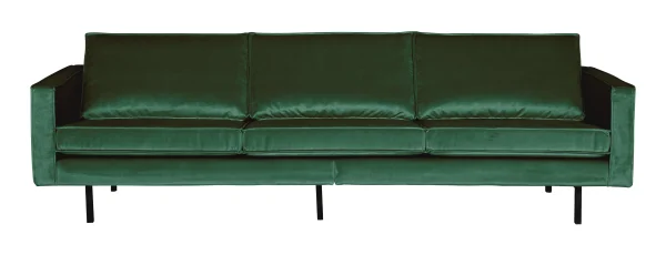 WOOOD Bank 3-zits Rodeo Velvet - Forest Green - BePureHome
