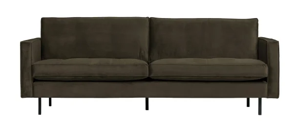 WOOOD Bank Rodeo 2,5-zits, Velvet - Dark Green - BePureHome