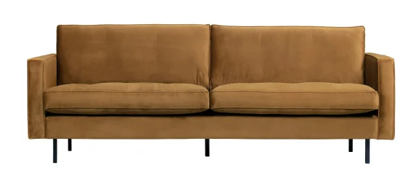 WOOOD Bank Rodeo 2,5-zits, Velvet - Honing Geel - BePureHome