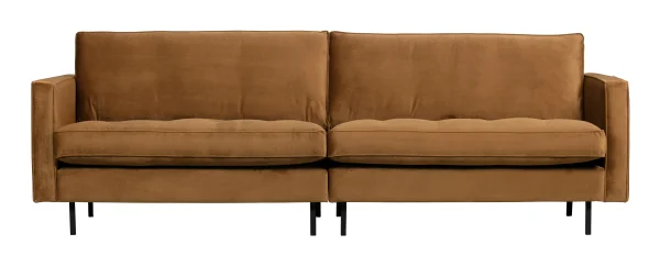 WOOOD Bank Rodeo 3-zits, Velvet - Honing Geel - BePureHome
