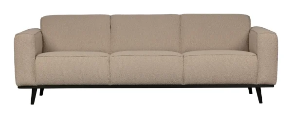 WOOOD Bank Statement 3-zits, Bouclé - Beige - BePureHome