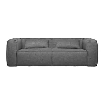 WOOOD Bean 3,5-zitsbank - Polyester - Mid Grey