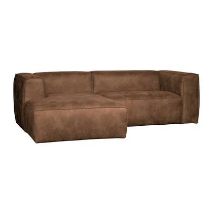 WOOOD Bean Chaise Longue Bank Links - Ecoleer - Cognac - 73x254x178