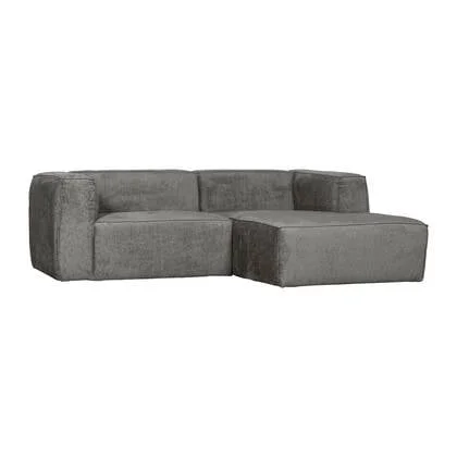 WOOOD Bean Chaise Longue Bank Rechts - Structure Velvet - Cloud Sky