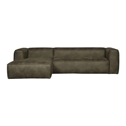 Woood Bean Chaise Longue Links - Eco-leder - Army Green