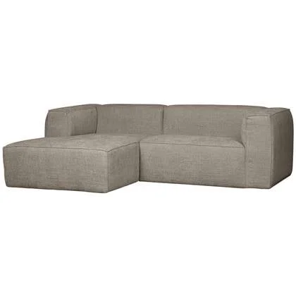 WOOOD Bean Chaise Longue Links - Melange - Travertin - 73x254x178