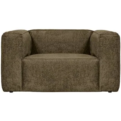 WOOOD Bean Fauteuil - Structure Velvet - Moss - 74x146x98