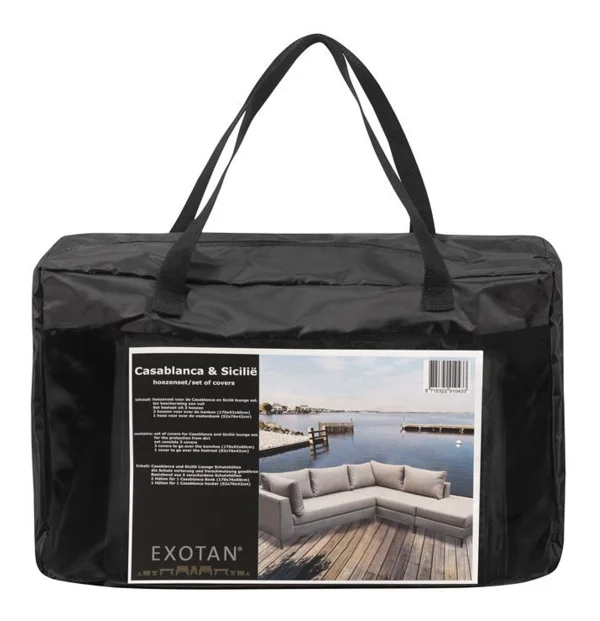 WOOOD Beschermhoes Sicilië Loungeset - Zwart