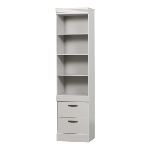 WOOOD Boekenkast Bold Grenen, 215 x 54cm - Sneeuwwit