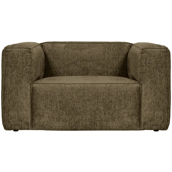 WOOOD-collectie BEAN FAUTEUIL STRUCTURE VELVET MOSS