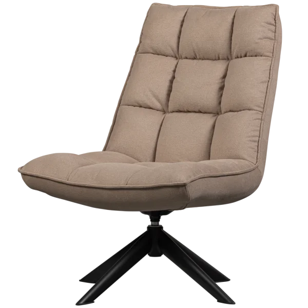 WOOOD-collectie Jouke Draaifauteuil Zand