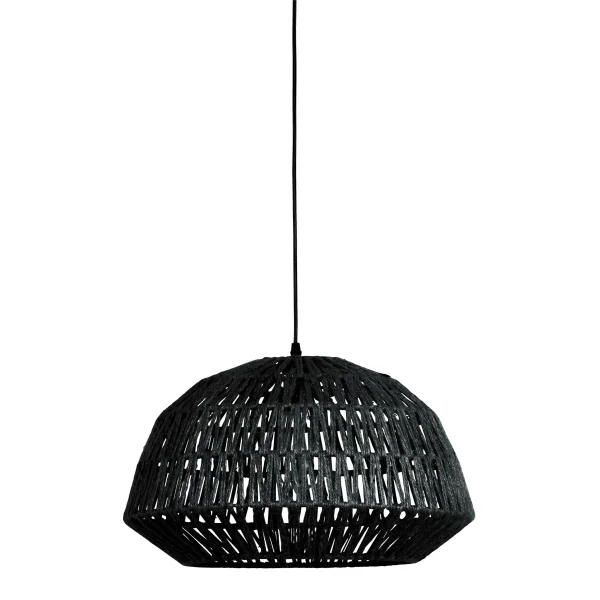 WOOOD-collectie KACE HANGLAMP JUTE ZWART Ø45CM