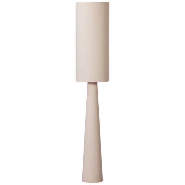 WOOOD-collectie Loft Vloerlamp Xl Metaal/Boucle Naturel 187Xo35Cm