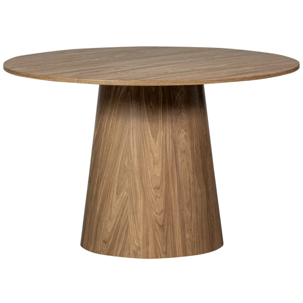 WOOOD-collectie Maan Eettafel Rond Mdf Walnoot Ã˜120Cm