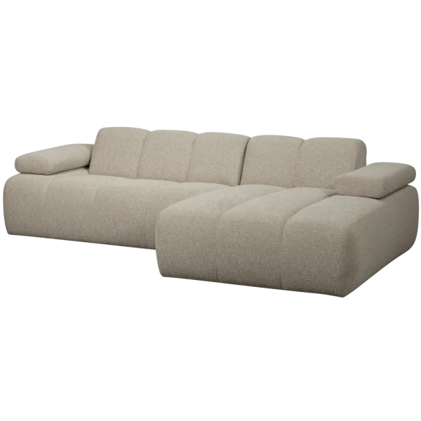 WOOOD-collectie Mojo Chaise Longue Rechts Boucle Beige Melange