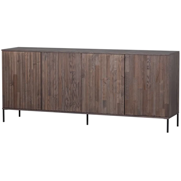 WOOOD-collectie New Gravure Dressoir 200 Cm Essen Fineer Espresso [Fsc]