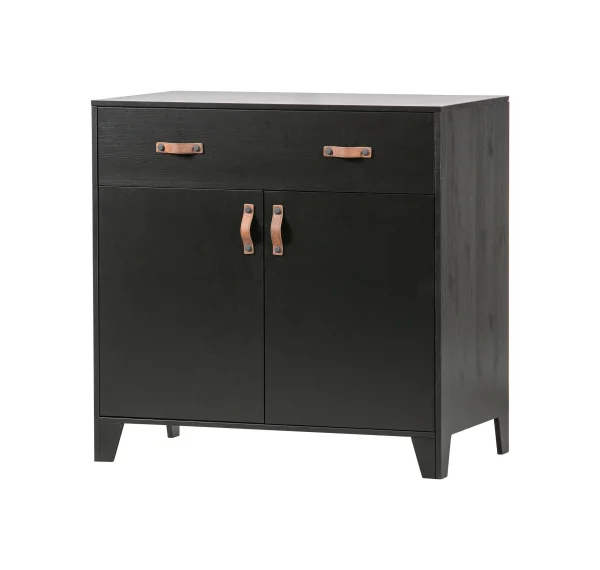 WOOOD Commode Dian Grenen - Zwart