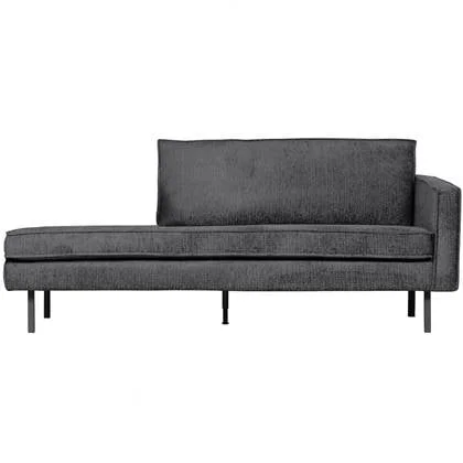 WOOOD Daybed Right Rodeo - Velvet - Mountain - 85x203x86