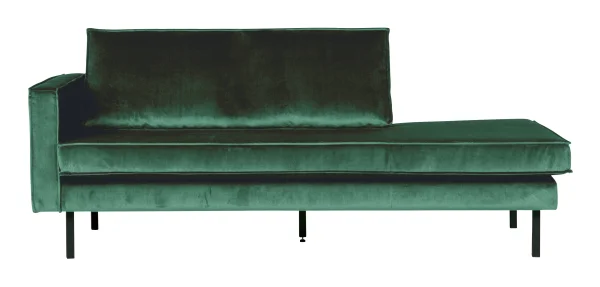 WOOOD Daybed Rodeo Links, Velvet - Forest Green - BePureHome