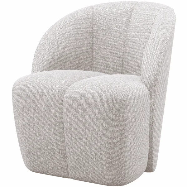 WOOOD Draaifauteuil Mojo Bouclé - Ecru