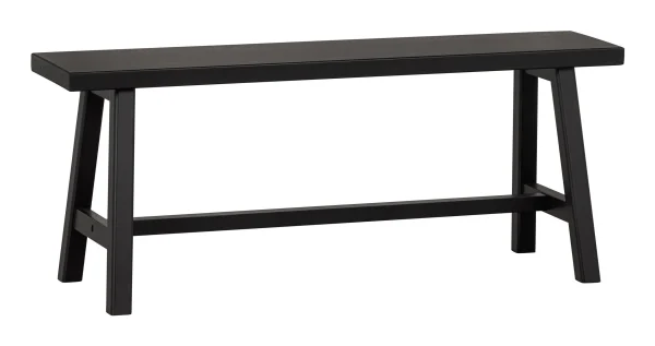 WOOOD Eetkamerbank Imme Grenenhout 110cm - Zwart - Exclusive
