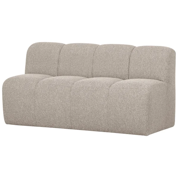 WOOOD Eetkamerbank Mojo Bouclé, 164cm - Beige Melange