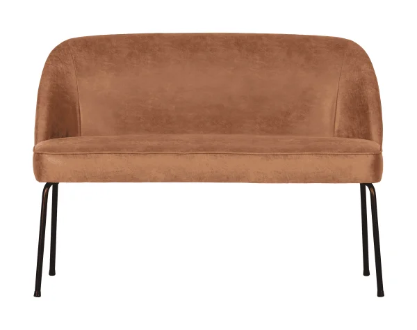 WOOOD Eetkamerbank Vogue Leder - Cognac - BePureHome