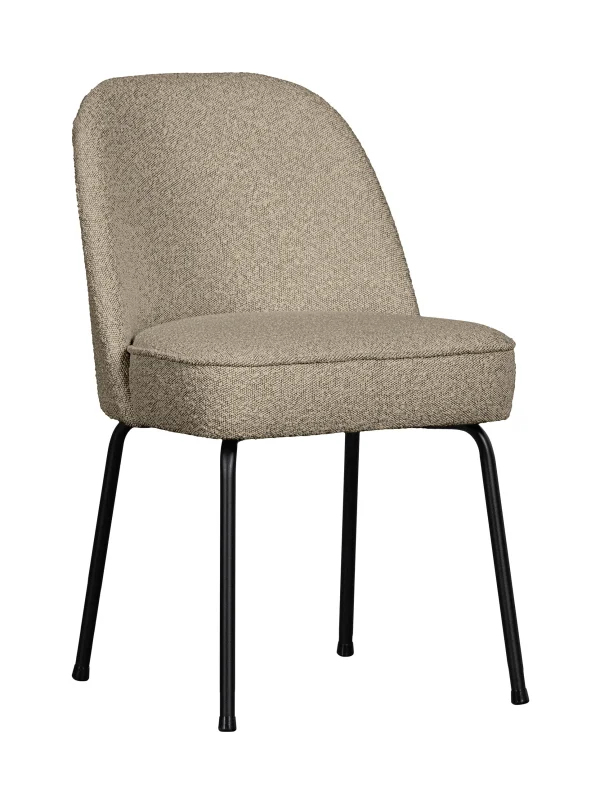 WOOOD Eetkamerstoel Vogue Bouclé - Beige - BePureHome